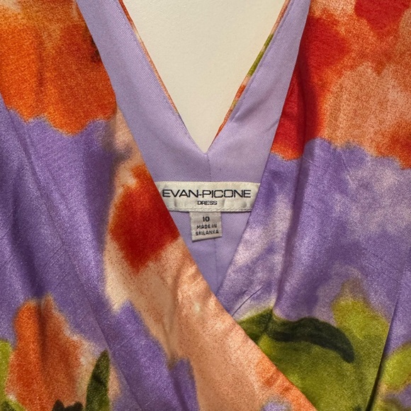 EVA PICONE Floral dress Size 10 - Picture 3 of 12